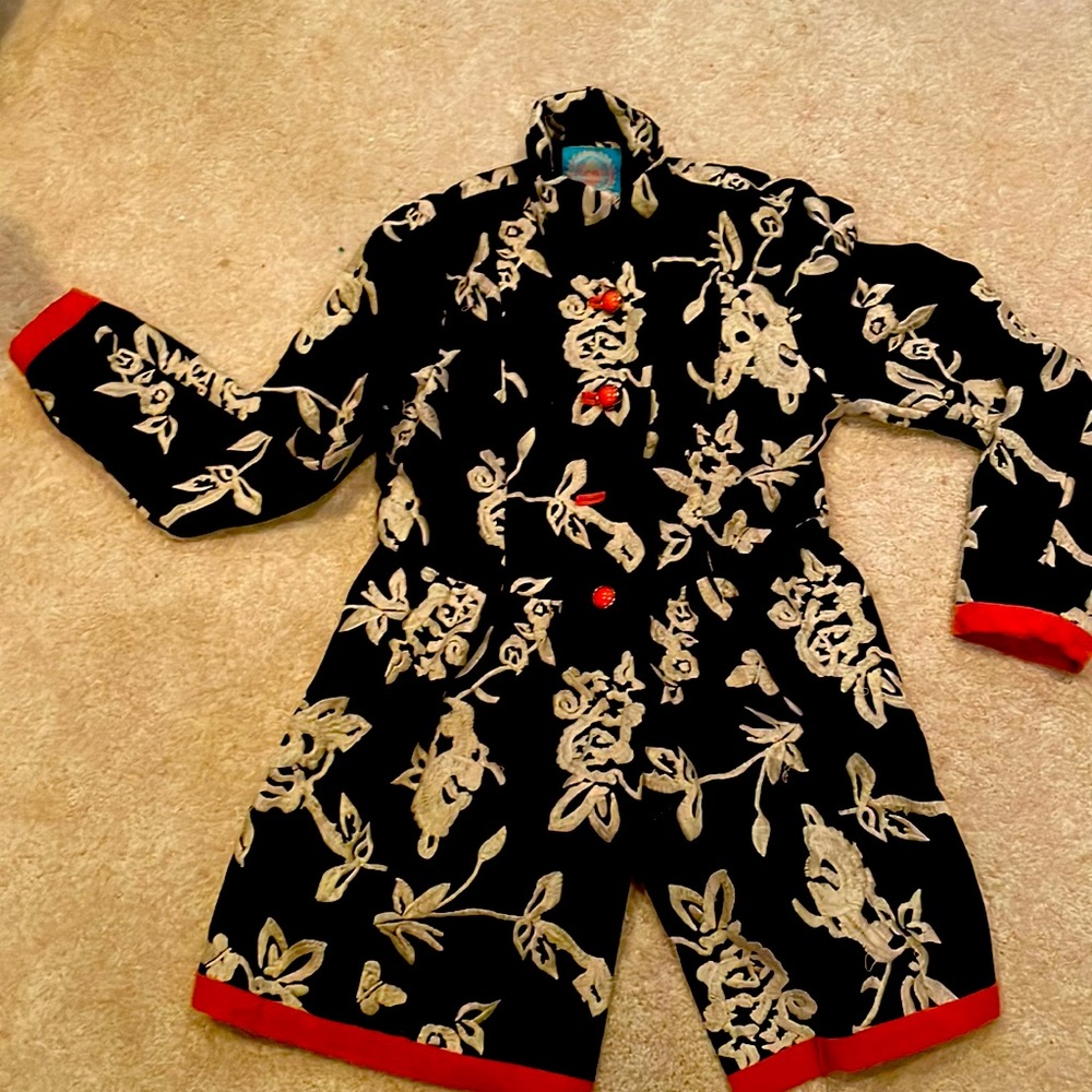 Plenty Tracy Reese Phlox & Coral Coat Size 6